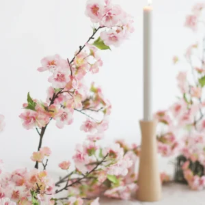 Alternative view of Pink Fake Cherry Blossom Branch Pick - 18"