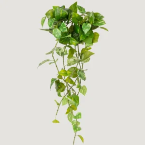 Natural Touch Variegated Pothos - Fake Hanging Plant - 27"