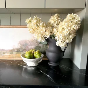 Large Cone Hydrangea in Stoneware Pitcher Design