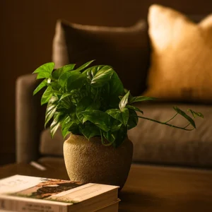 Artificial Pothos UV Treated Indoor/Outdoor Hanging Plant - 19"