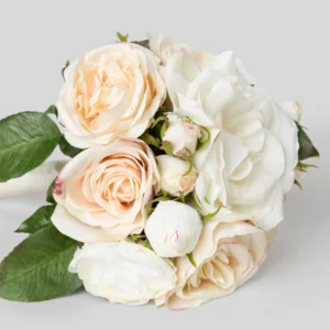 Alternative view of Destination Wedding Bouquet of Cream Roses - 13"